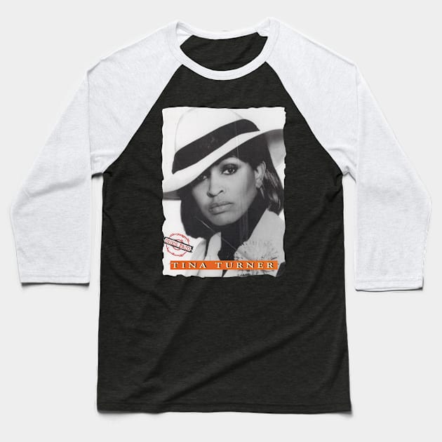 Tina turner Queen Rock 'n' Roll Baseball T-Shirt by ZEROHANA